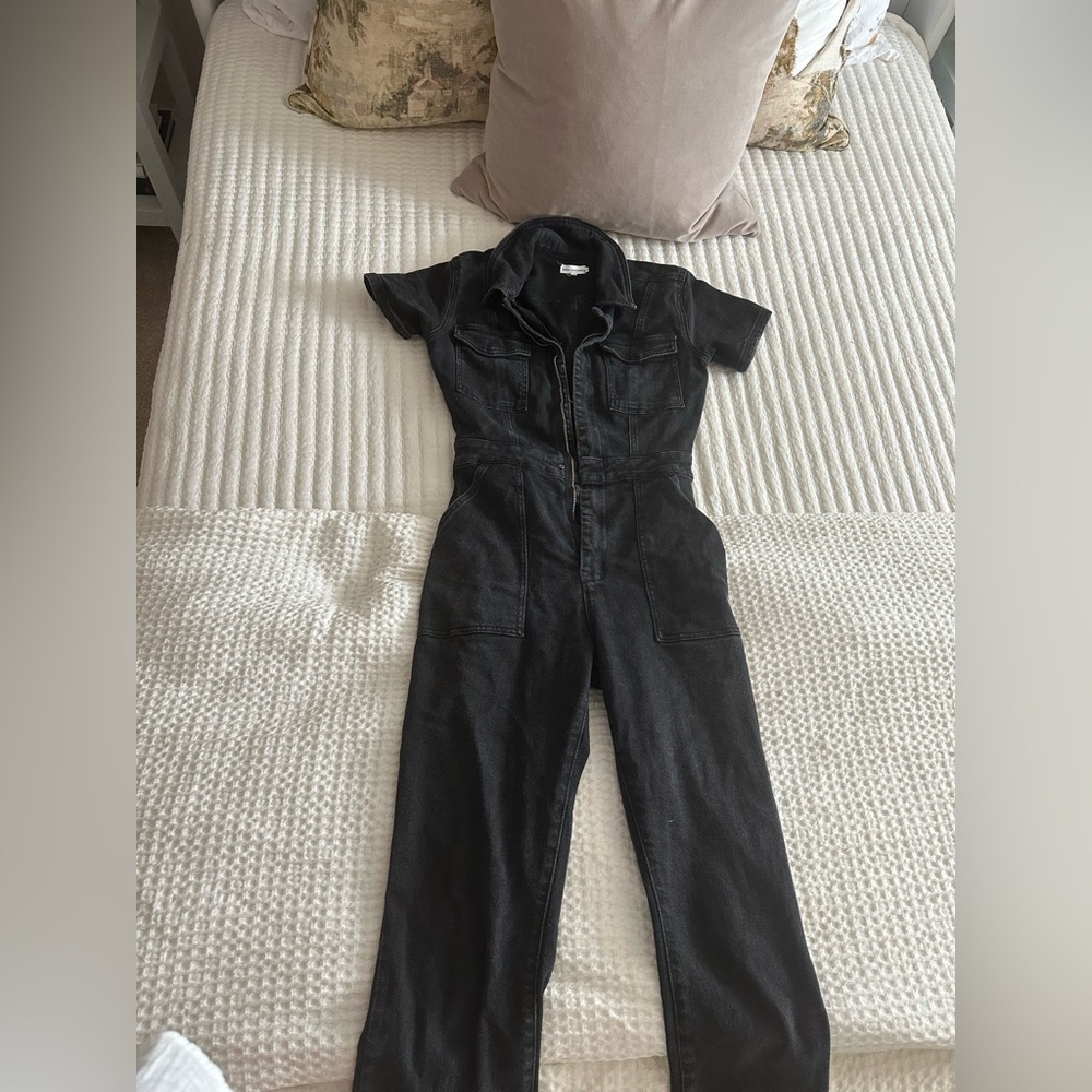Good American Fit For Success Black Denim Jumpsuit - Picture 3 of 3